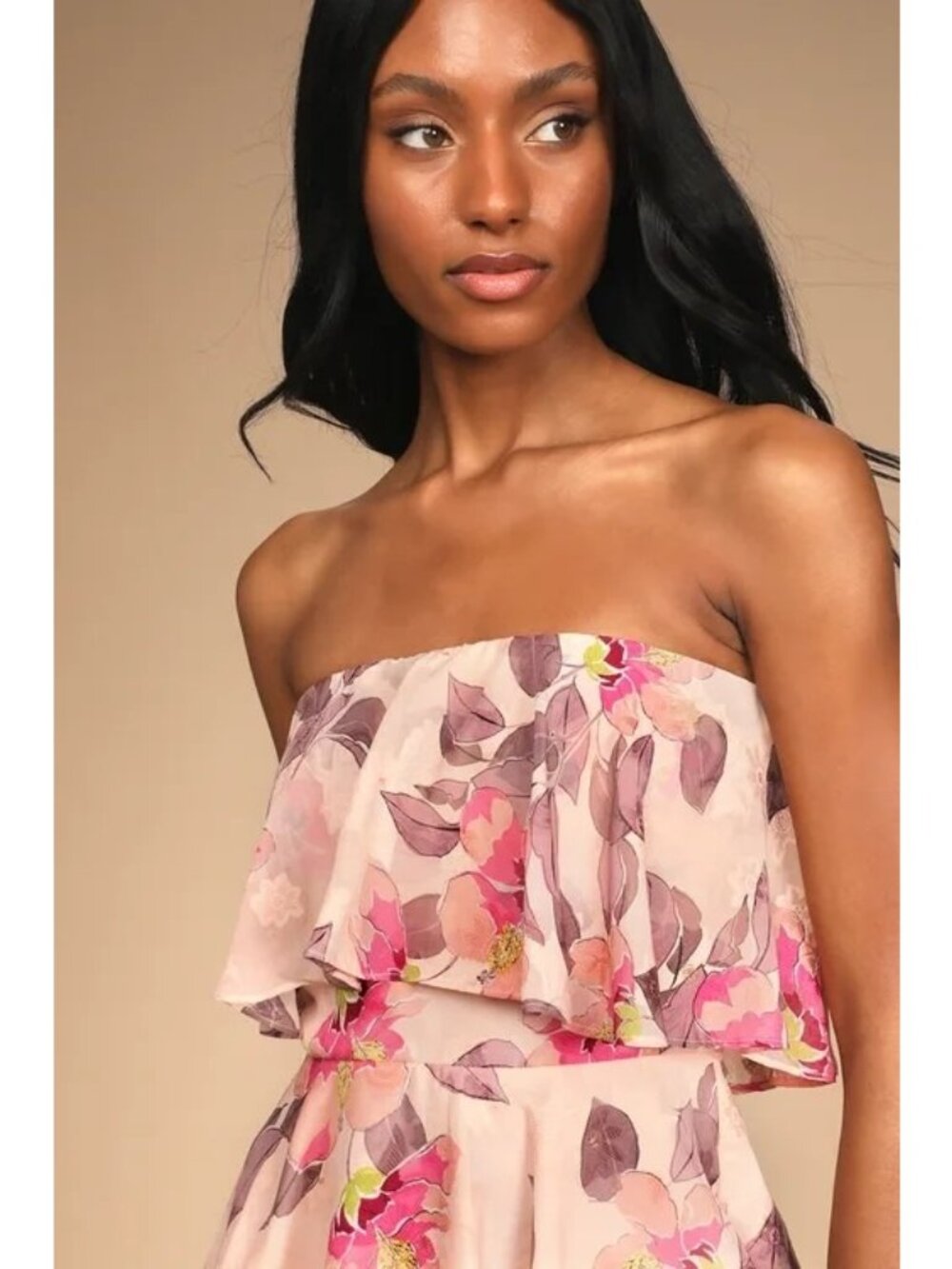 Lulus Perfect Paradise Dress M Whimsy Floral Fairy Garden Party Wedding Guest - Picture 11 of 11